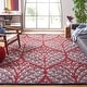 preview thumbnail 4 of 137, SAFAVIEH Handmade Capri Ilianka Wool Rug 7' Square - Red/Green - Square