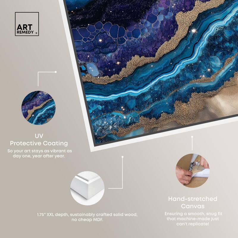 Galactic Geode I Canvas by Art Remedy