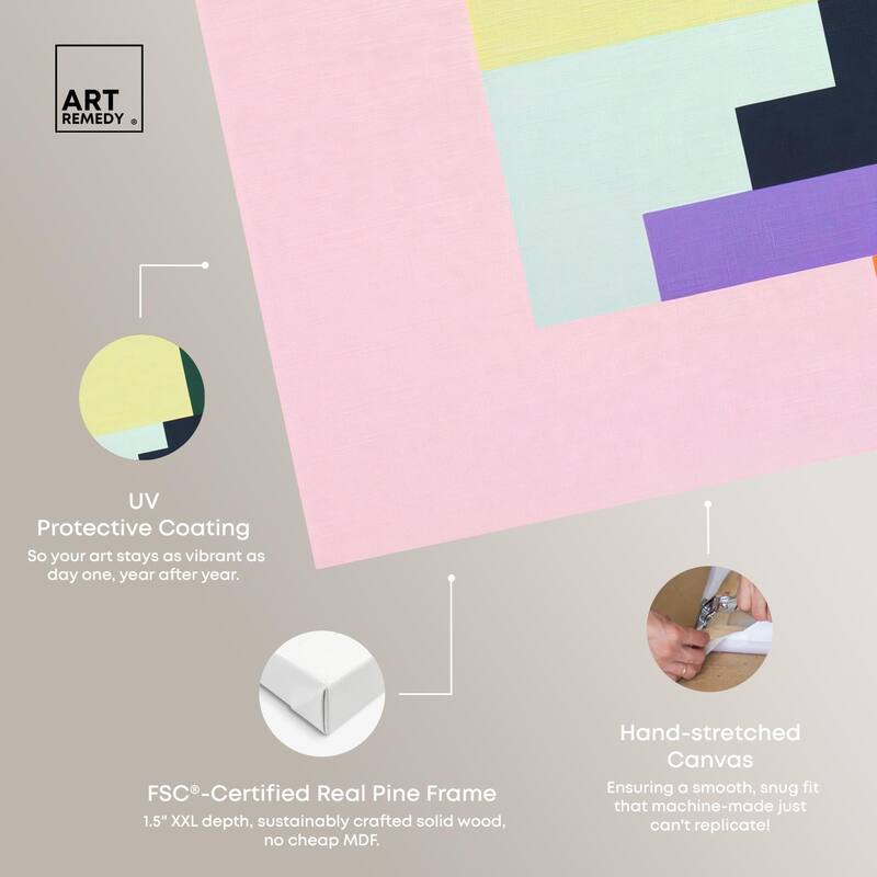 Rectilinear Rhapsody II Canvas by Art Remedy, Gallery Wrapped