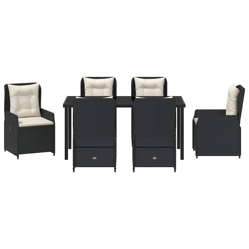 vidaXL Garden Dining Set Poly Rattan