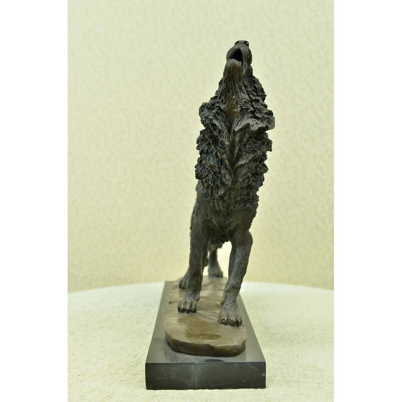 Hot Cast Werewolf Wolf Bronze Sculpture Figurine Figure Art Deco Statue Large