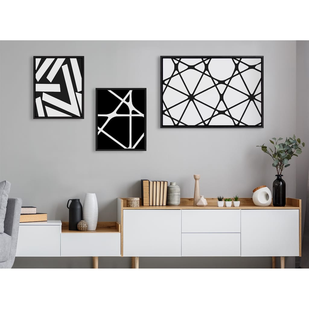 Kate and Laurel Sylvie Modern Canvas by The Creative Bunch Studio