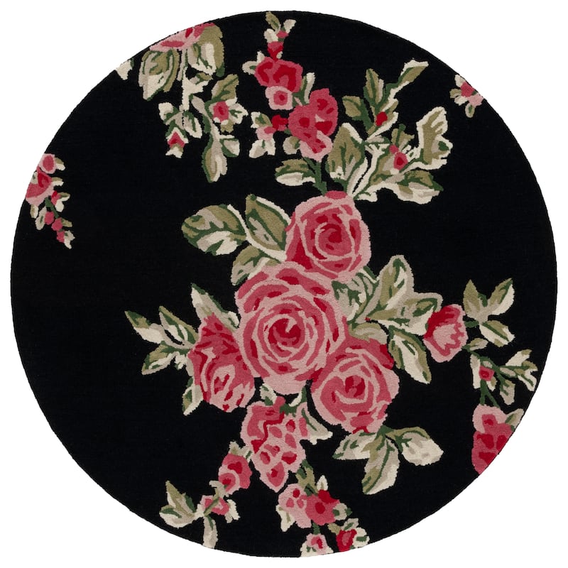 SAFAVIEH Handmade Jardin Kathchen French Country Floral Wool Rug