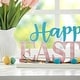 preview thumbnail 12 of 37, Glitzhome Wooden Happy EASTER HOP with Artificial Rattan Table Sign Decor Centerpiece