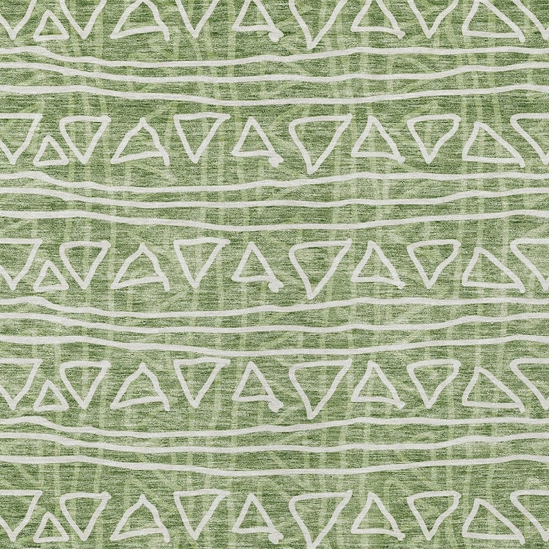 HomeRoots Geometric Transitional Rectangle Outdoor Rug