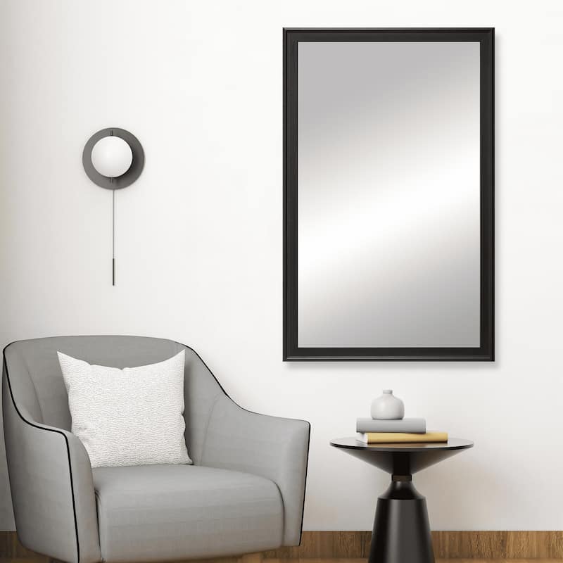 Frame My Mirror Black Framed Mirror, Kendall Design