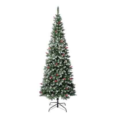 First Traditions™ 7.5 ft. Cullen Pine Slim Tree - 7.5 ft