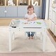 preview thumbnail 3 of 18, Costway Kids Multi Activity Play Table Wooden Building Block Desk w/ - See Details