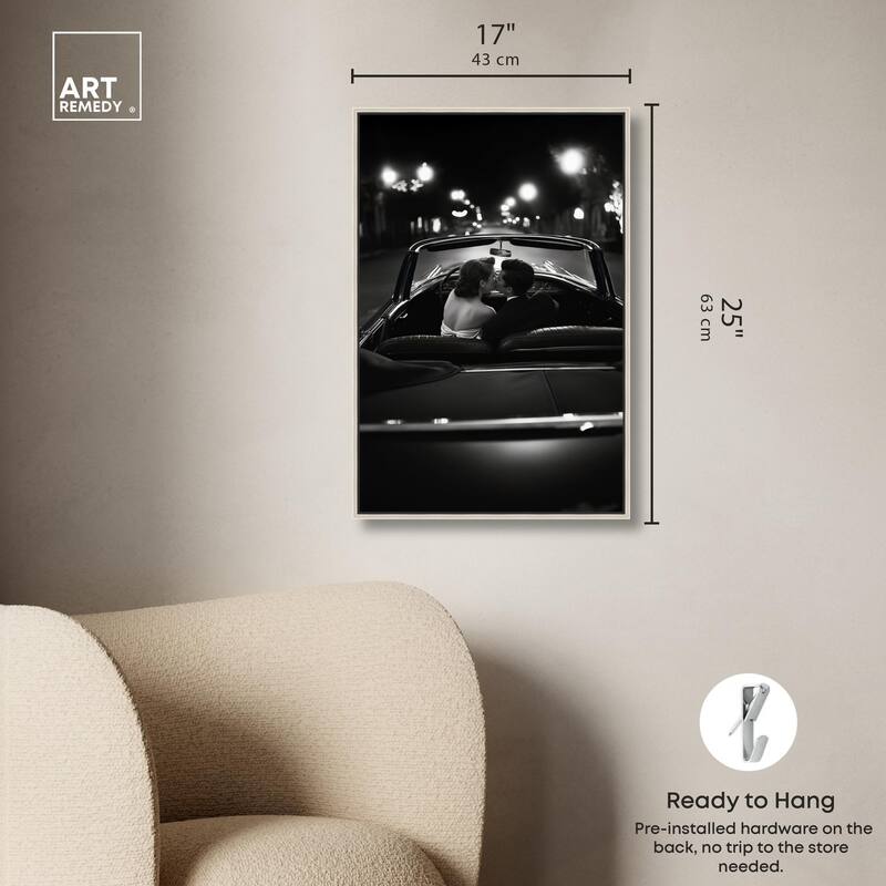 Kiss Me in the Moonlight I Canvas by Art Remedy
