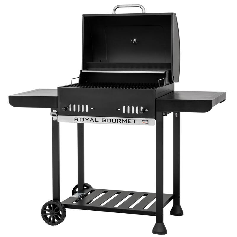 Royal Gourmet 24-Inch Movable Black Charcoal BBQ Grill