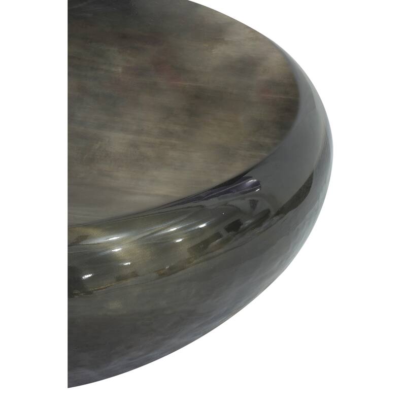 Pasargad Home Helios Drum Shape Coffee Table - W39" x D34.5" x H14.5"