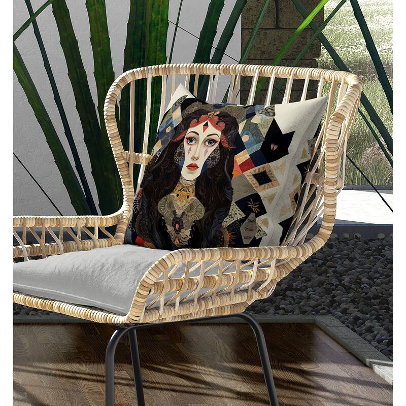 Supreme Serenity Indoor/Outdoor Reversible Throw Pillow Multi