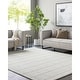 preview thumbnail 1 of 5, Damon Casual Solid Color Wool Area Rug White - 2' x 3'