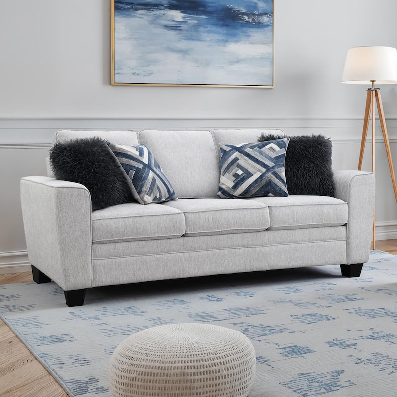 Transitional Light Gray Finish Sofa 1pc