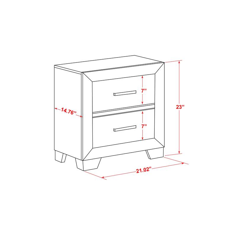 East West Furniture Denali Queen Size Bedroom Set with Upholstered Headboard (Pieces Option)