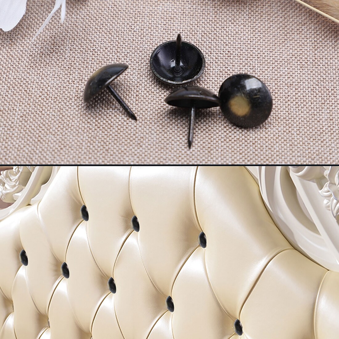 Shop 280pcs Furniture Tack Nails Pins 11mm Dia Round Head Metal