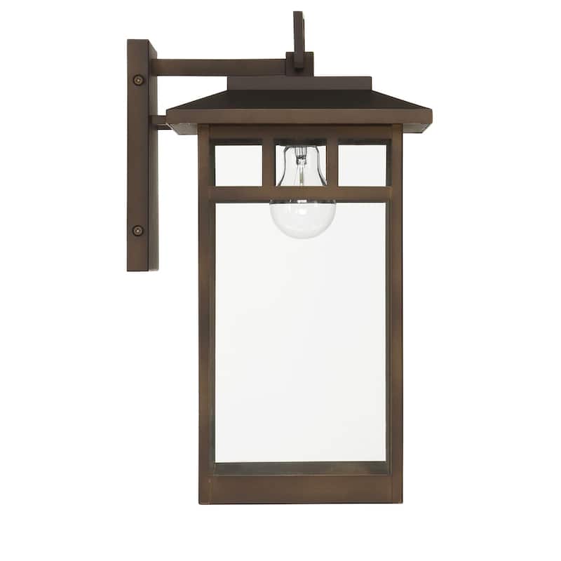 Hunter Yancy House Outdoor Wall Light - Front Porch, Patio, Garage - Mission, Transitional - Resists Corrosion!