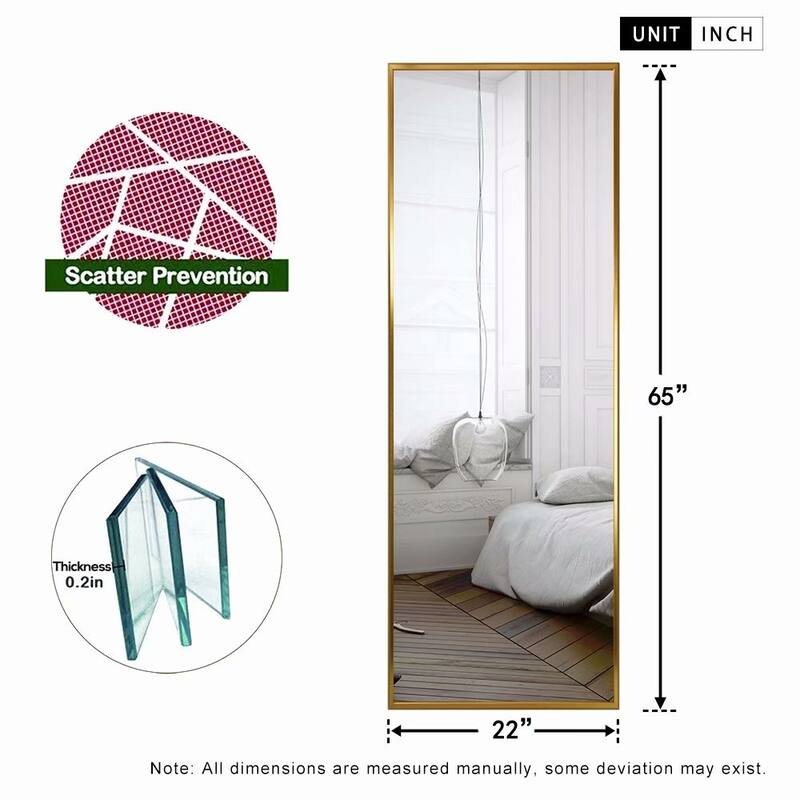 Carson Carrington Salmijarvi Wide Frame Full Length Floor Mirror