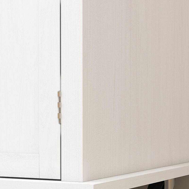 Modern Rolling Kitchen Island Cart with Spice Rack