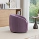 preview thumbnail 3 of 11, SEYNAR Modern Glam Velvet Upholstered 360 Degree Swivel Accent Armchair