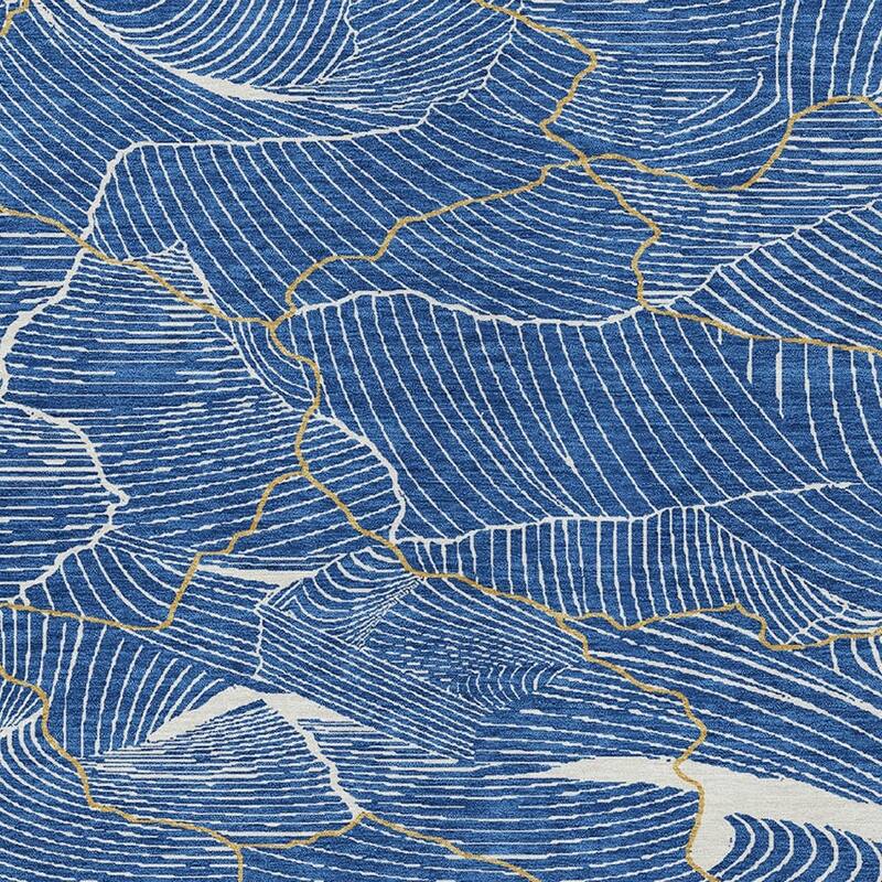 HomeRoots Abstract Transitional Rectangle Outdoor Rug