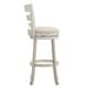 preview thumbnail 35 of 43, Verona Linen Ladder Back Swivel Bar Stool by iNSPIRE Q Classic