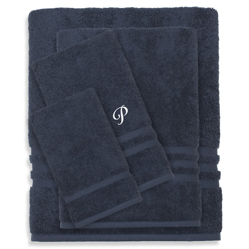 Authentic Hotel and Spa 100% Turkish Cotton 4PC Denzi Towel Set. - P