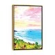 preview thumbnail 2 of 10, iCanvas "The Forgotten Beach" by 83 Oranges Framed Canvas Print Gold - 26x18