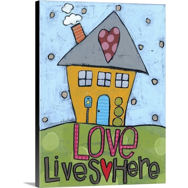 "Love Lives Here" Canvas Wall Art