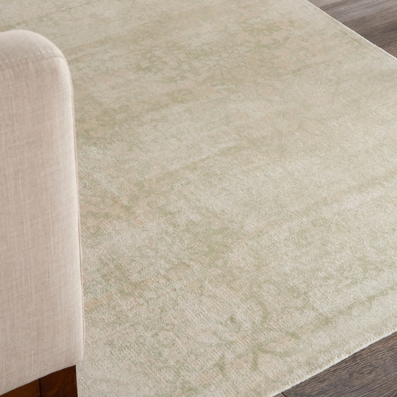 Desert Skies Damask Floral Vintage Area Rug