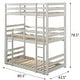 preview thumbnail 8 of 14, Luxury Triple Bunk Bed with Built-In Ladders, Sleek Design and Multiple Configurations, Space-Saving & Stylish Bed