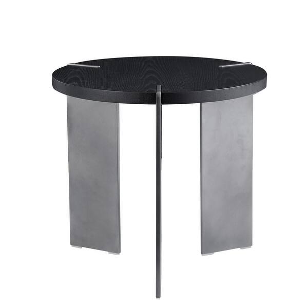 Round Coffee Table Oak Wood Surface And Metel Feet - Bed Bath & Beyond ...