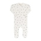 preview thumbnail 3 of 45, Ely's & Co. Cotton Ribbed Zipper Footie Ivory/Blue - 12 Months