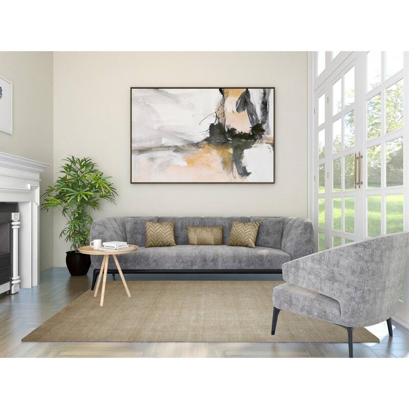 Overton Handmade Modern Contemporary Solid Area Rug