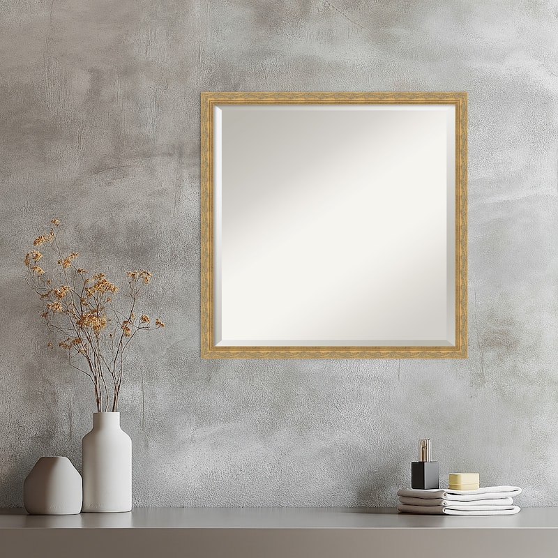 Mila Beveled Wood Framed Wall Mirror