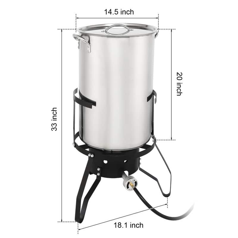 2PCS 50QT Turkey Pot Gas Fryer - N/A