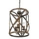 preview thumbnail 12 of 11, Golden Lighting Alcott 3-light Pendant in Antique Black Iron