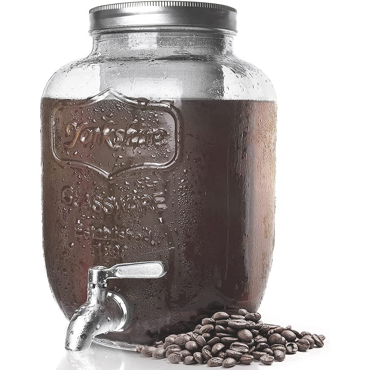 Airtight Cold Brew Iced Coffee Maker and Tea Infuser with Spout