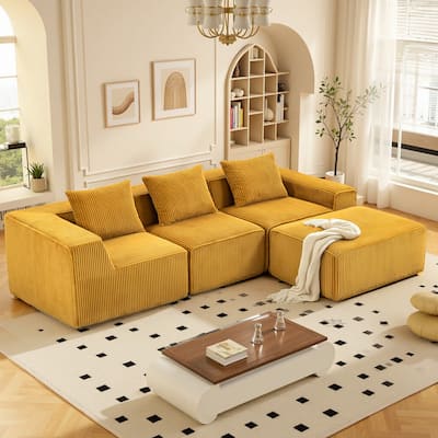 Multi Person Modular Compression Sofa That Can Be Freely