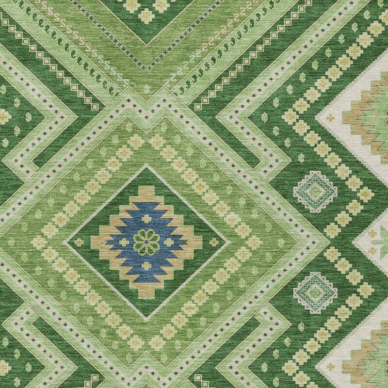 HomeRoots Tribal Transitional Rectangle Outdoor Rug