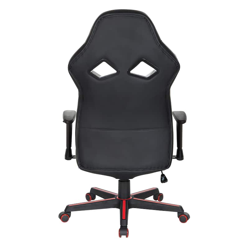 Vapor Gaming Chair in Faux Leather with Color Accents