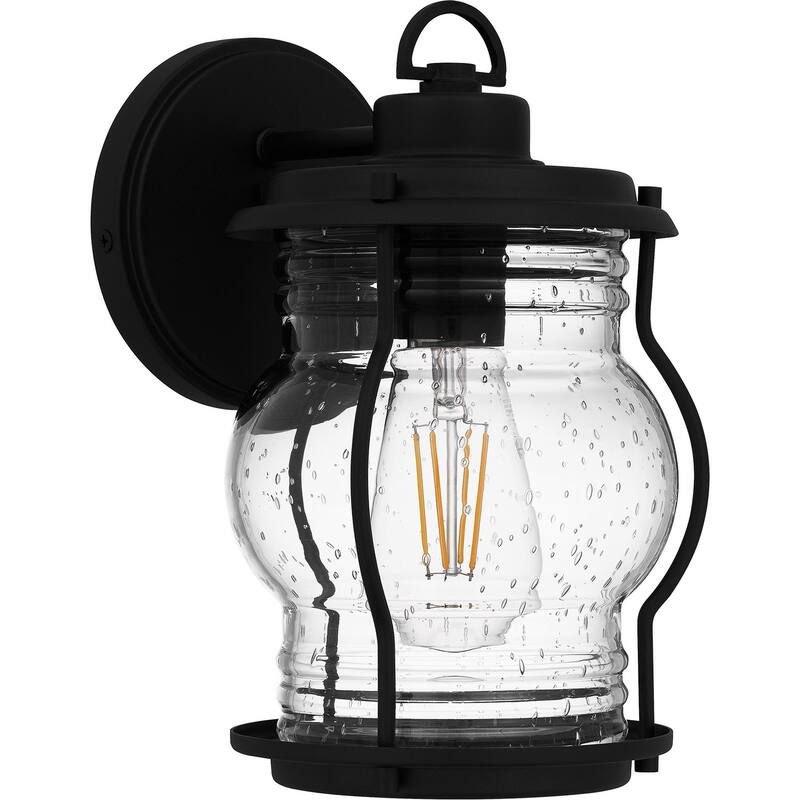 Earth Black One Light Outdoor Wall Mount from the Luther Collection - Earth Black