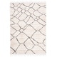 preview thumbnail 9 of 16, SAFAVIEH Berber Fringe Shag Mercedes Trellis Rug 4' x 6' - Cream/Grey - Rectangle