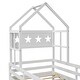 preview thumbnail 10 of 13, Kids Bed House Play DIY Platform Bed with Guardrail and Drawer
