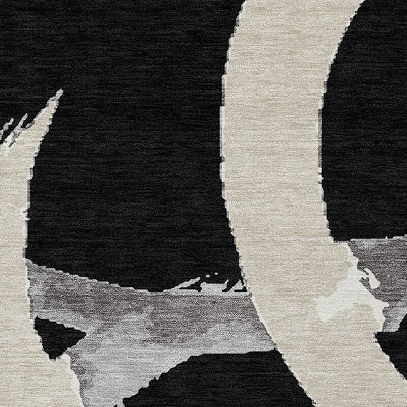 HomeRoots Abstract Transitional Rectangle Outdoor Rug