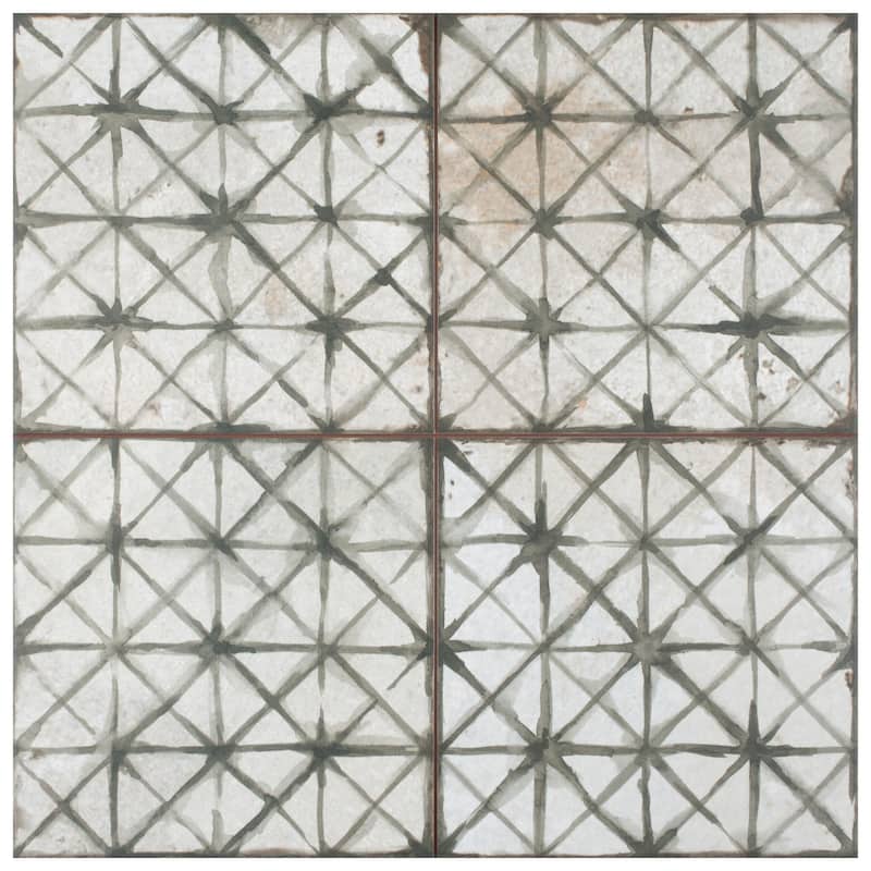 Merola Tile Kings Temple Sage 17-5/8" x 17-5/8" Ceramic Floor and Wall Tile