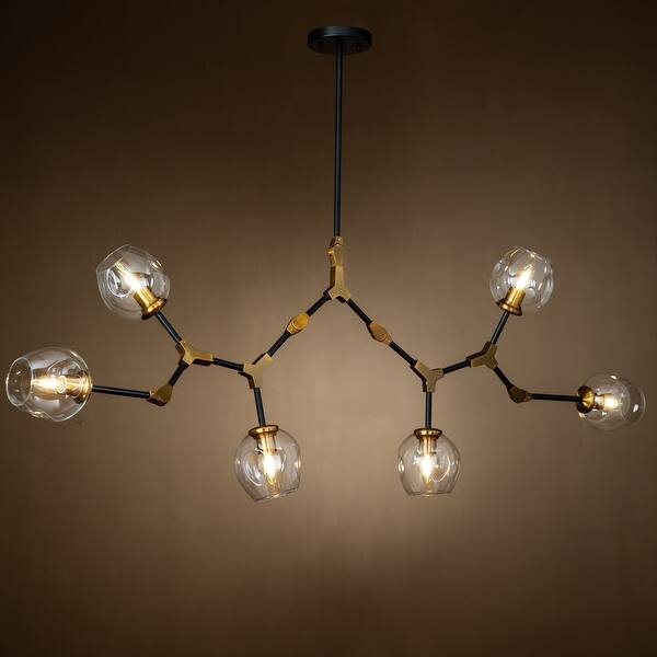 dimension image slide 2 of 5, Modern Sputnik Branching Bubble Chandelier