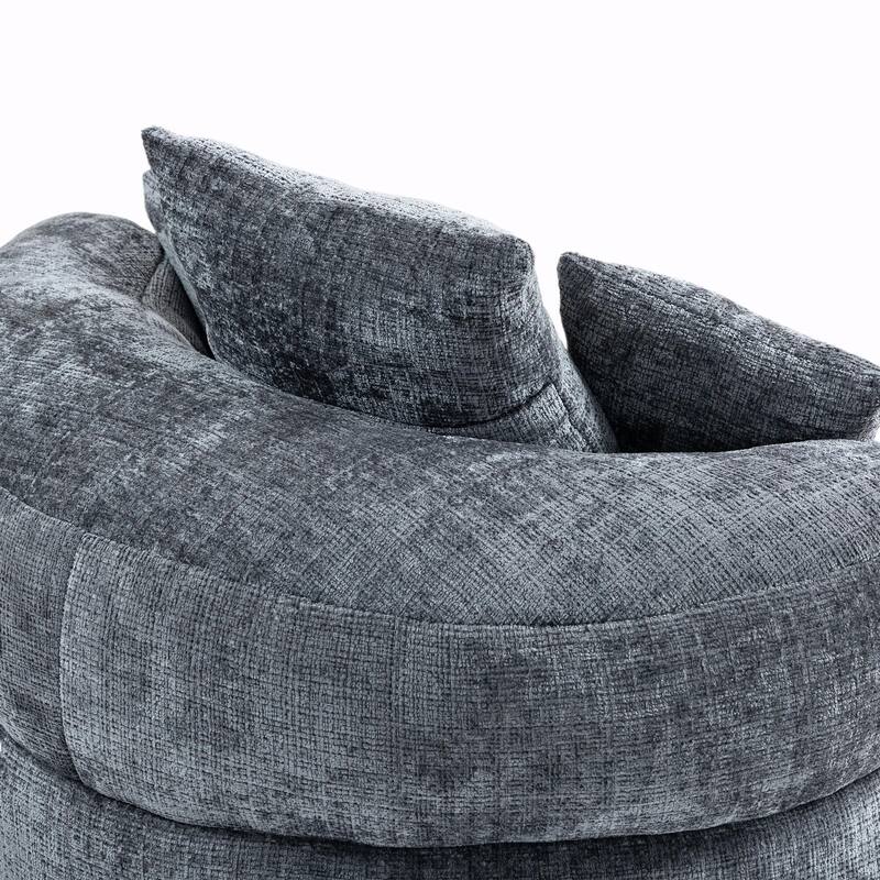 Durable Lazy Sofa Comfort Lounger, High Back Bean Bag Couch with 3 Pillows