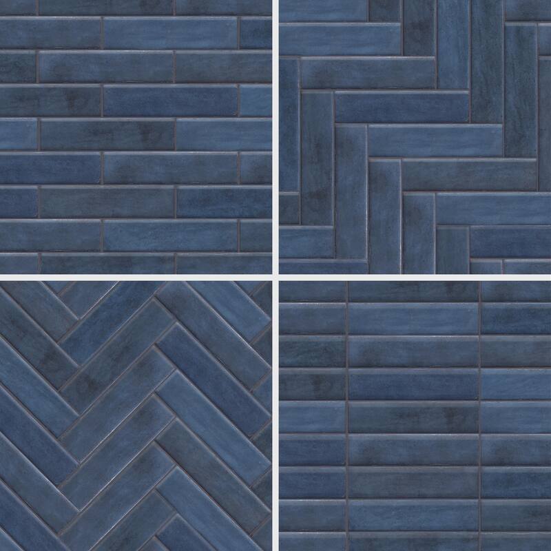 Merola Tile Tribeca Studio Blue Note 2-3/8" x 9-5/8" Porcelain Wall Tile