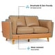 preview thumbnail 14 of 43, MCombo Napa Leather Couch, Leather Sofa
